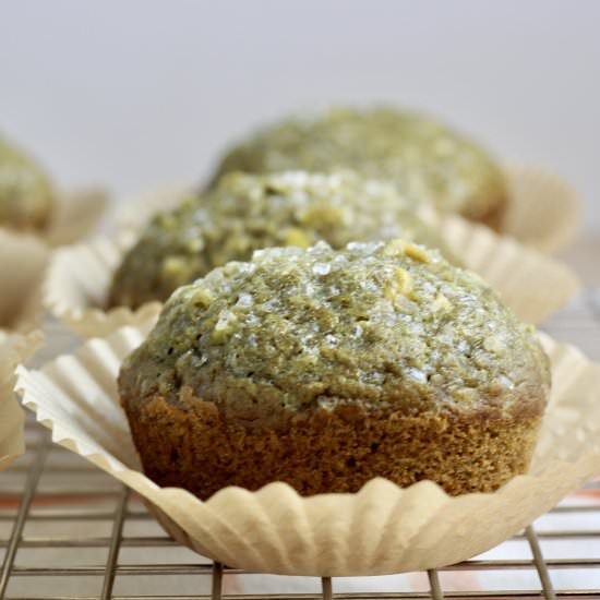 Vegan Pistachio Muffins - Recipe photo by kitchengonerogue