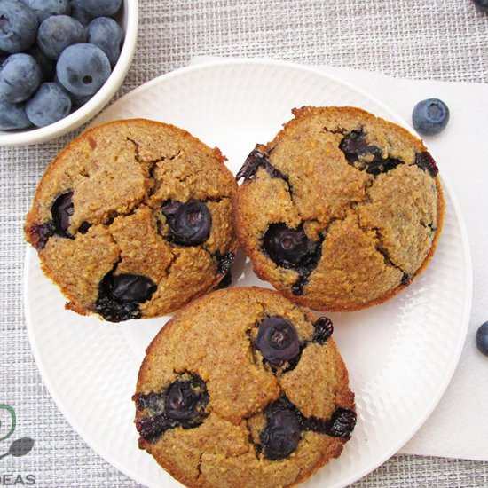 Vegan Blueberry Oat Muffins - Recipe photo by ADkitchen