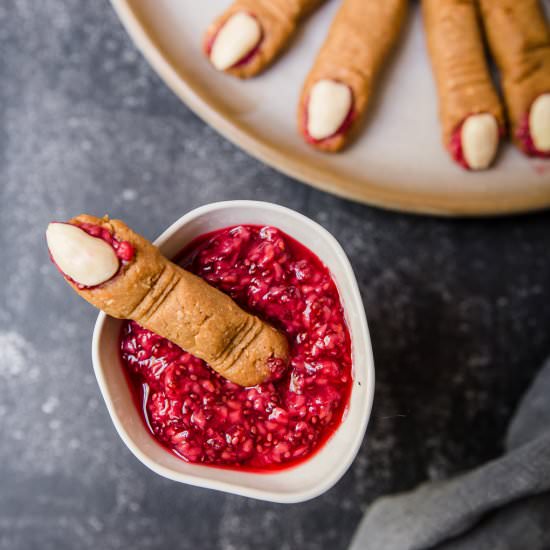 Healthy Halloween Monster Fingers - Recipe photo by KetoDietApp