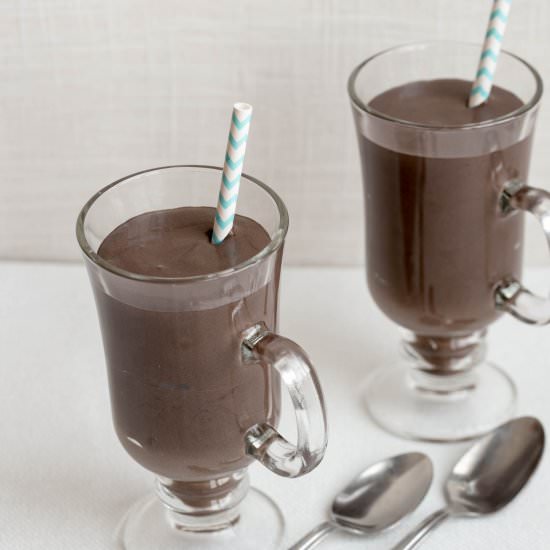 Dark Chocolate Milkshake - Recipe photo by littlebitrecipes