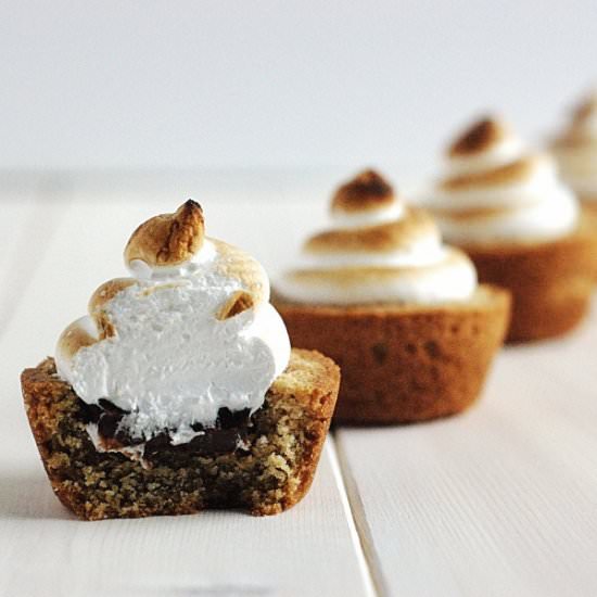 S'mores Cookie Cups - Recipe photo by Bluespoonbakery
