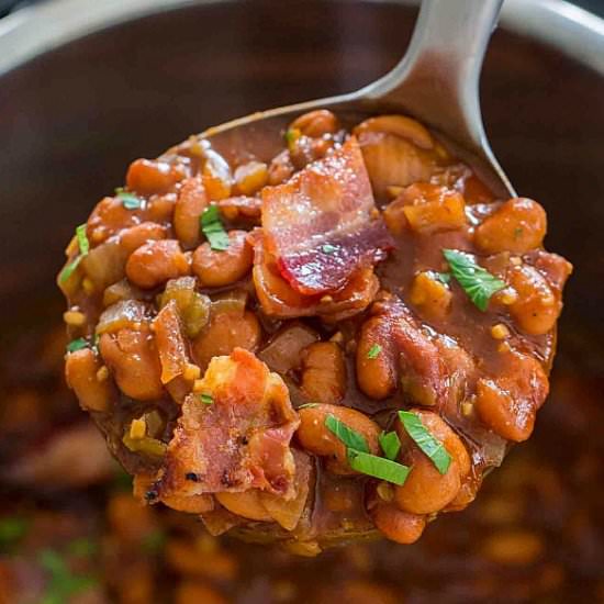 Instant Pot Baked Beans - Recipe photo by peasandpeonies