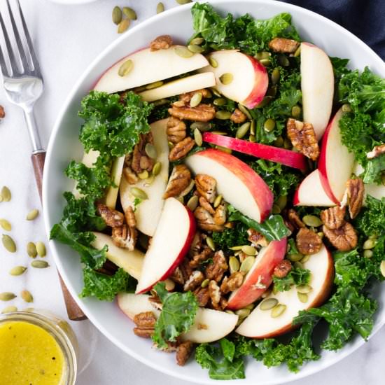 Kale and Apple Salad - Recipe photo by cookingformysoul