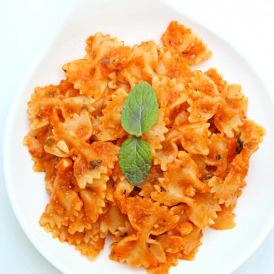 Roasted Tomato Pasta - Recipe photo by Delighted Baking