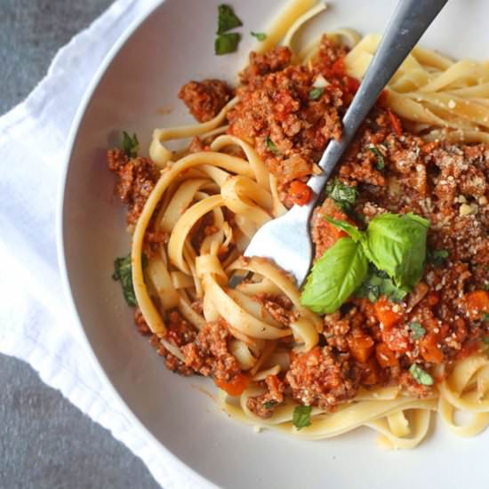 Easy Pasta Bolognese - Recipe photo by nicolenared