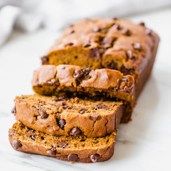Pumpkin Chocolate Chip Bread - Recipe photo by Salt and Baker