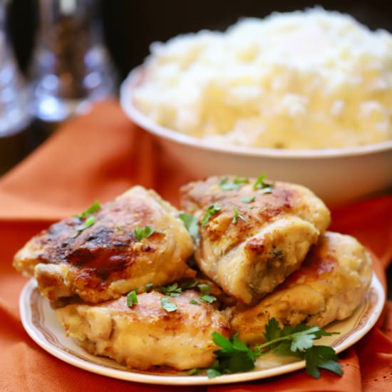 Southern Crispy Oven-Fried Chicken - Recipe photo by Grits and Pinecones