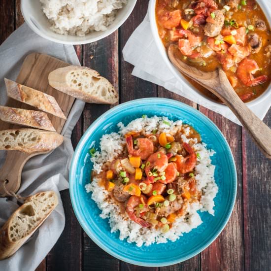 Delicious Shrimp and Sausage Gumbo - Recipe photo by photosandfood