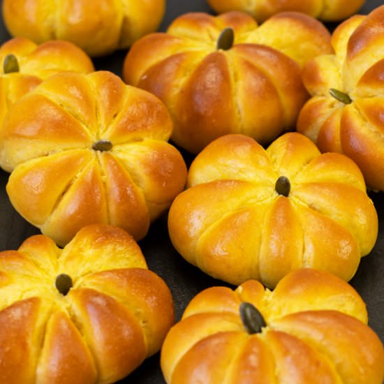 Pumpkin Dinner Rolls - Recipe photo by El Mundo Eats