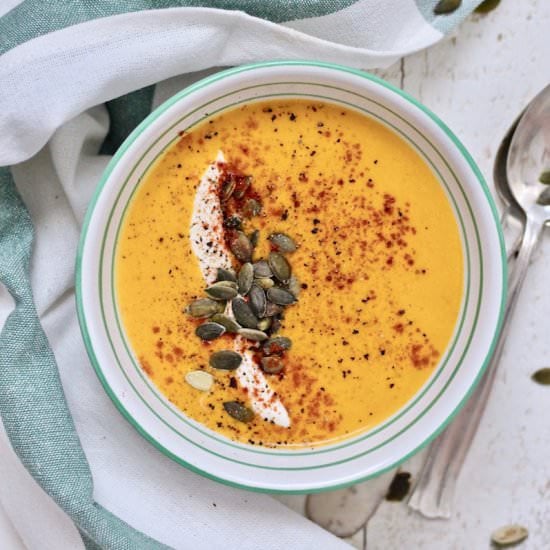 Roasted Butternut Squash Soup - Recipe photo by Lemon Thymes