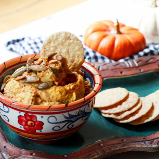 Savory Pumpkin Hummus - Recipe photo by asiancaucasian