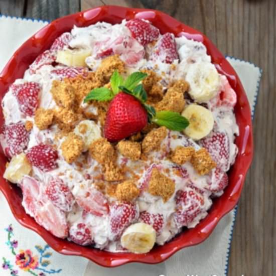 STRAWBERRY CHEESECAKE SALAD - Recipe photo by Gonna Want Seconds