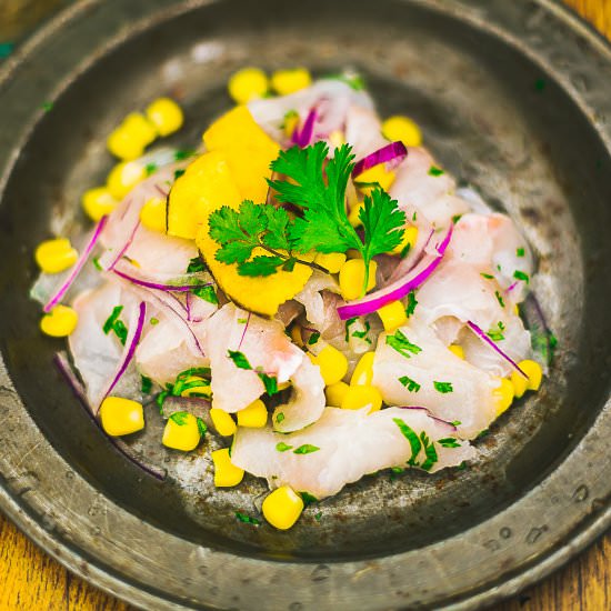Peruvian raw fish salad - Recipe photo by cookingwithlei