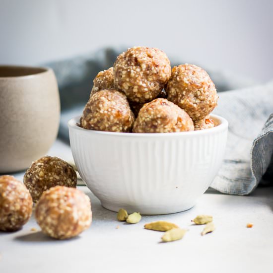 Chai Soiced Energy Bites - Recipe photo by lemons and zest