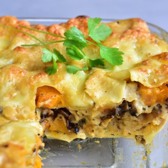 White lasagne with pumpkin - Recipe photo by everyday-delicious.com