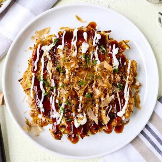 Okonomiyaki (Japanese Pizza) - Recipe photo by misspickledplum