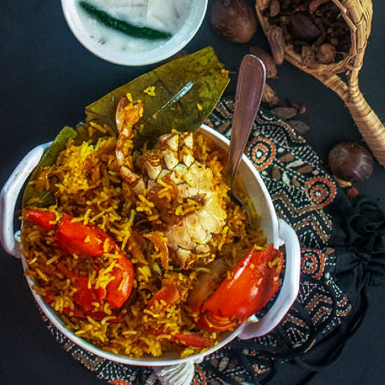 Crab Biryani - Recipe photo by Debjanir Rannaghar