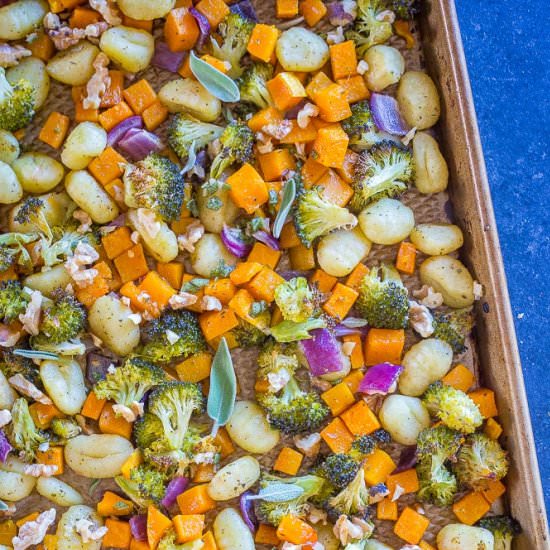 Sheet Pan Roasted Gnocchi - Recipe photo by She Likes Food