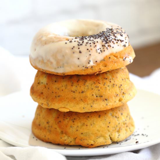 Vegan Lemon Poppy Seed Donuts - Recipe photo by richa