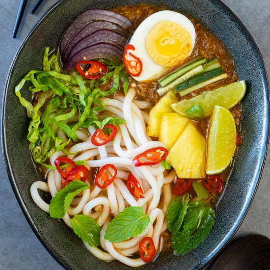Penang Noodle Soup - Recipe photo by El Mundo Eats
