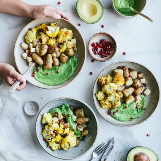 Easy super green herb avocado sauce - Recipe photo by TheLittlePlantation