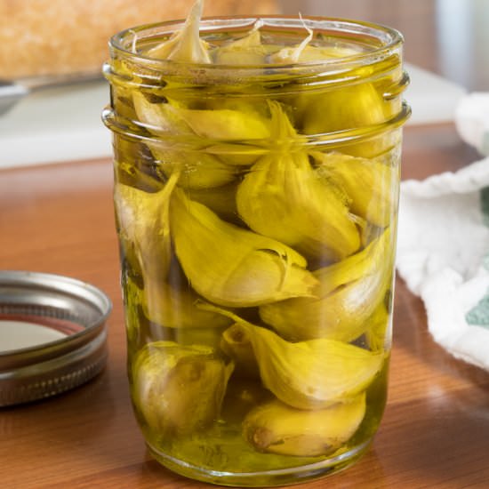 Herby Garlic Confit - Recipe photo by For the Love of Cooking