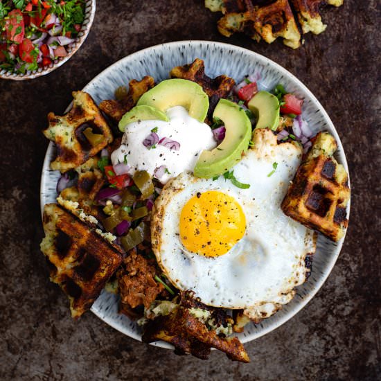 Mashed potato waffles - Recipe photo by supergoldenbakes