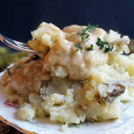 King Oyster Mushroom Gravy - Recipe photo by Gillian Elizabeth