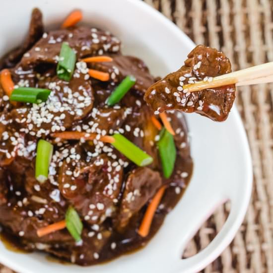 Mongolian Beef - Recipe photo by Devour Dinner