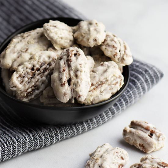 Sugared Pecans - Recipe photo by PinchandSwirl