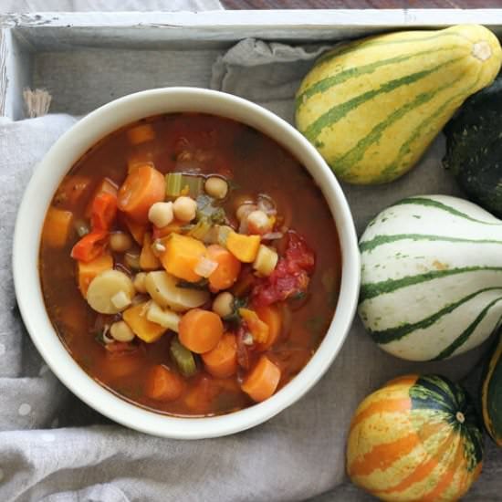 Harvest Homemade Vegetable Soup - Recipe photo by Buy This Cook That
