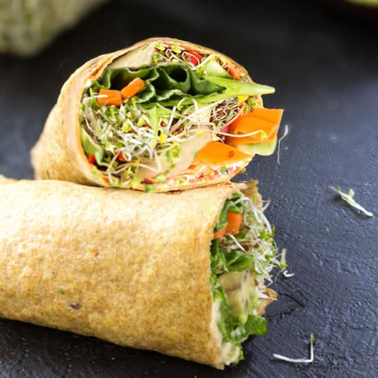 Flax seed wraps - Recipe photo by Nutrition Refined