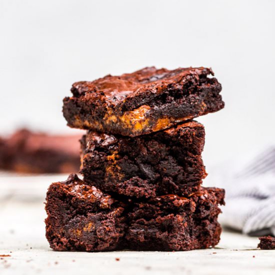 Rolo Brownie - Recipe photo by confessionsofabakingqueen