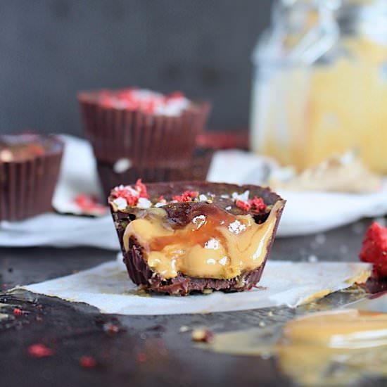 Healthy 3 Ingredient PB&J Cups - Recipe photo by BetterwithCake