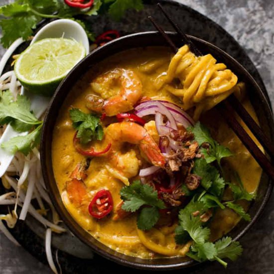 Easy Thai Coconut Soup With Shrimp - Recipe photo by RecipeTin Eats