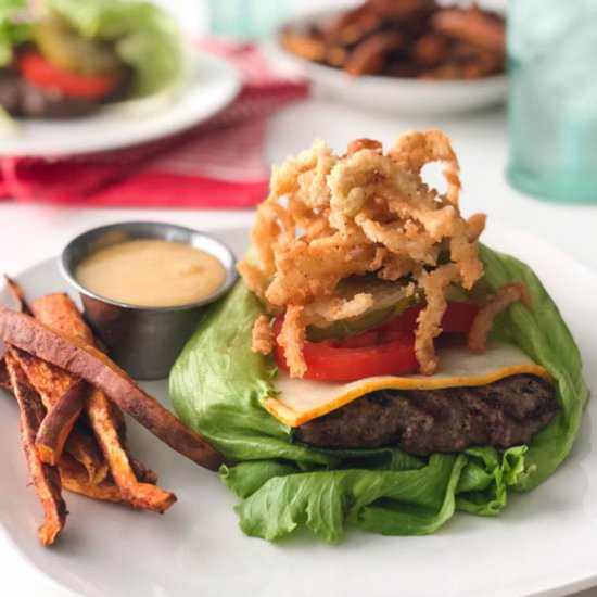 Lettuce Wrap Burger - Recipe photo by Fueling a Southern Soul