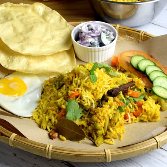 Vegetable biryani - Recipe photo by Taste of Asian Food