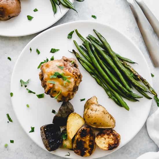 Easy Mini BBQ Meatloaf Dinner - Recipe photo by myeverydaytable