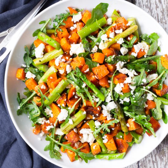 Asparagus and Sweet Potato Salad - Recipe photo by cookingformysoul
