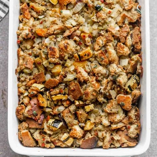 Delicata Squash Stuffing - Recipe photo by cookingforkeeps