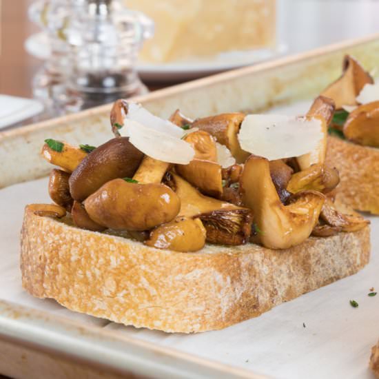 Buttery Chanterelle Mushrooms - Recipe photo by For the Love of Cooking