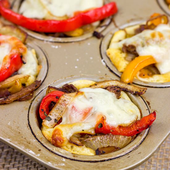 Philly Cheesesteak Cups - Recipe photo by spicedblog