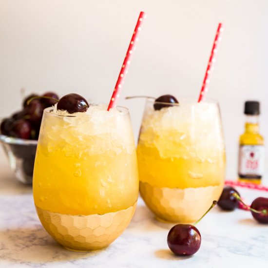 Black Cherry Lemonade Bourbon Slush - Recipe photo by Thelifejolie