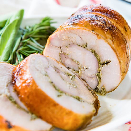 Slow Roasted Turkey Roulade - Recipe photo by The Flavor Bender