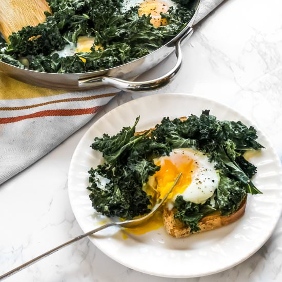 Crispy Kale and Egg Bake - Recipe photo by KitchenCartographer