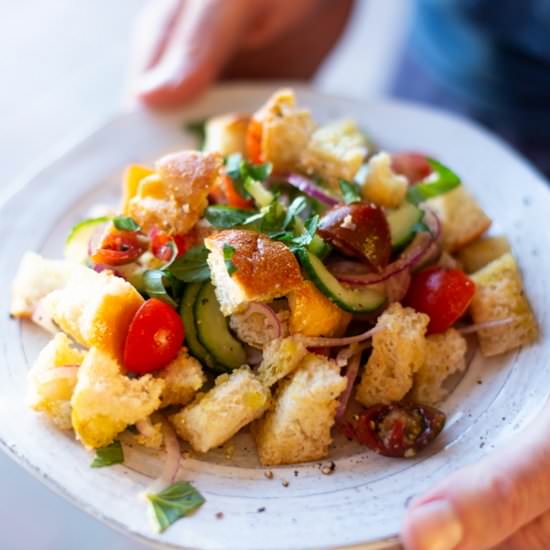 Panzanella - Recipe photo by thetravelpalate