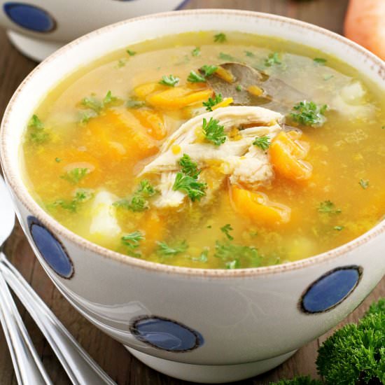 Instant Pot Chicken Split Pea Soup - Recipe photo by valyastasteofhome.com