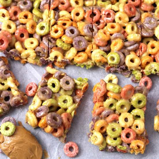 No Bake Cereal Bars - Recipe photo by kushigalu