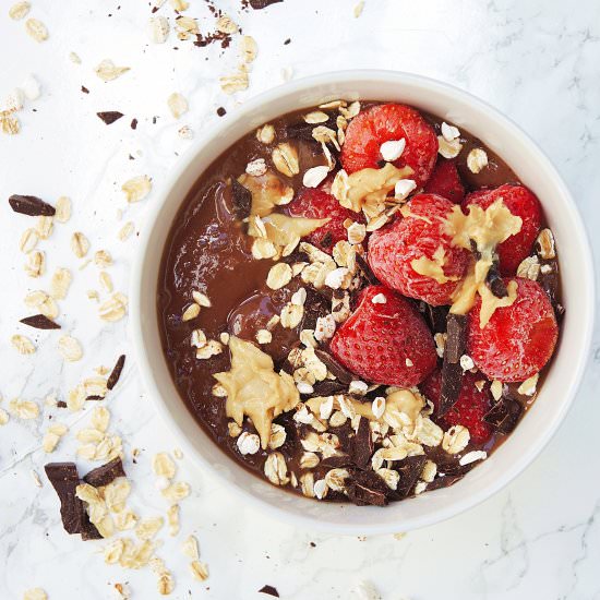 Perfect Chocolate Smoothie Bowl - Recipe photo by rabarbarowo