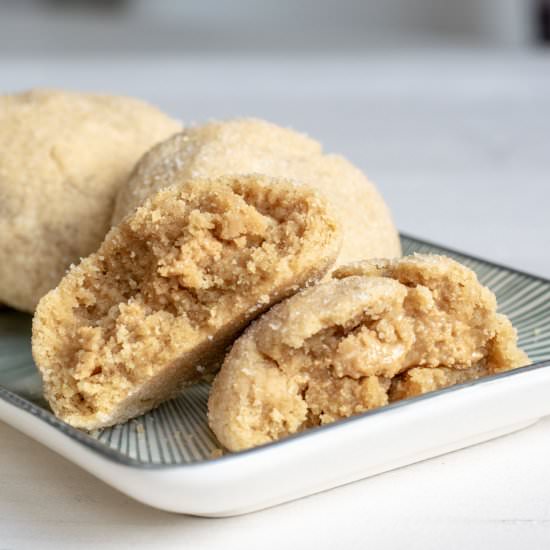 PB-stuffed Peanut Butter Cookies - Recipe photo by kuchengeschichten